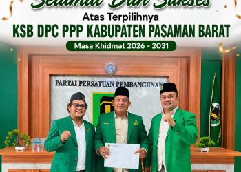 PPP Pasaman Barat Miliki Kepengurusan Baru, Target Rebut Kursi di Lima Dapil