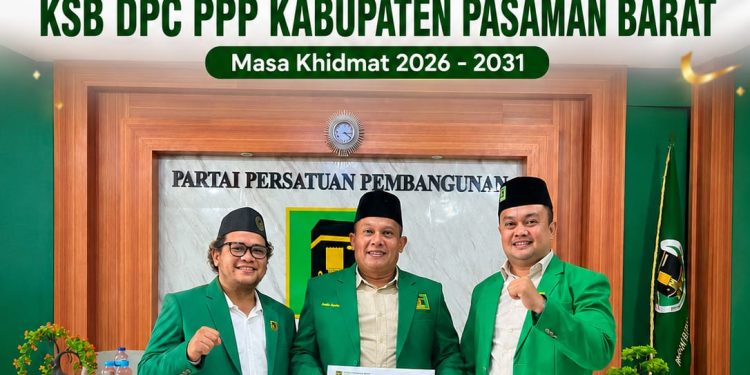 PPP Pasaman Barat Miliki Kepengurusan Baru, Target Rebut Kursi di Lima Dapil