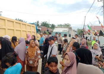 Mediasi Buntu, Warga Pematang Cengal Kembali Blokir Jalan Desa, Truk Proyek Migas EMP Gebang Lumpuh