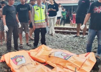 Maut Diperlintasan Tanpa Palang, Dua Pegawai Koperasi Tewas Disambar KA Putri Deli