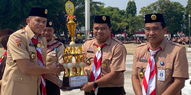Upacara Bendera Hari Pramuka Ke -65 Tingkat Kwartir Cabang Diikuti Rutan Pemalang