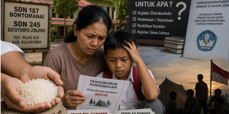 Orang Tua Pertanyakan Siswa Diminta Bawa Beras untuk Kegiatan Kemah di 2 SD Bulukumba