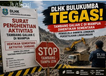 DLHK Bulukumba Hentikan Sementara Tambang Galian C di Mampua, Pengelola Diminta Lengkapi Izin yang Disyaratkan