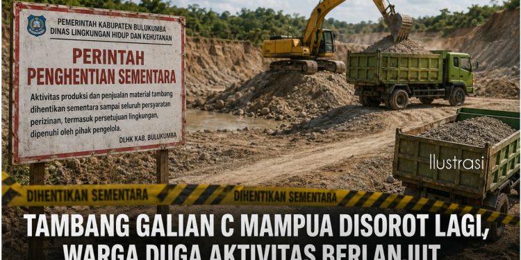 Tambang Galian C di Mampua Disorot Lagi, Diduga Aktivitas Produksi Material Berlanjut, Meski Ada Perintah Penghentian