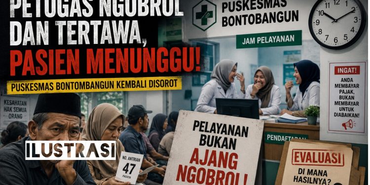 “Mana Hasil Evaluasinya?” Pasien Antre, Petugas Diduga Ngobrol dan Tertawa, Kepala Puskesmas Bontobangun Didesak Transparan