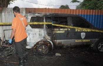 Mobil Patroli Polisi Dibakar, Pria 52 Tahun Diciduk Resmob