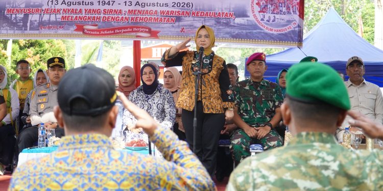 Plt Bupati Tiorita Kobarkan Semangat Perjuangan Diperingatan ke-79 Berandan Bumi Hangus