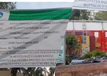 Pembentukan P2SP dan Transfaransi Proyek Rp765 Juta TK Negeri di Bontomatene Dipertanyakan Warga