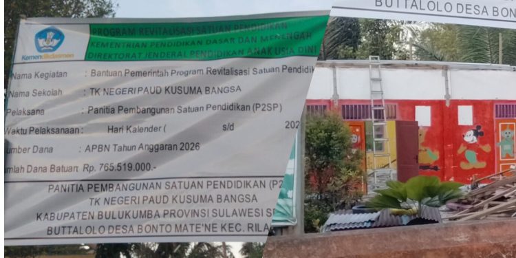 Pembentukan P2SP dan Transfaransi Proyek Rp765 Juta TK Negeri di Bontomatene Dipertanyakan Warga