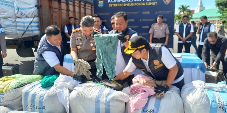 Polda Sumut Gagalkan 144 Balpres Monza di Tol Sergai, Potensi Kerugian Negara Rp432 Juta