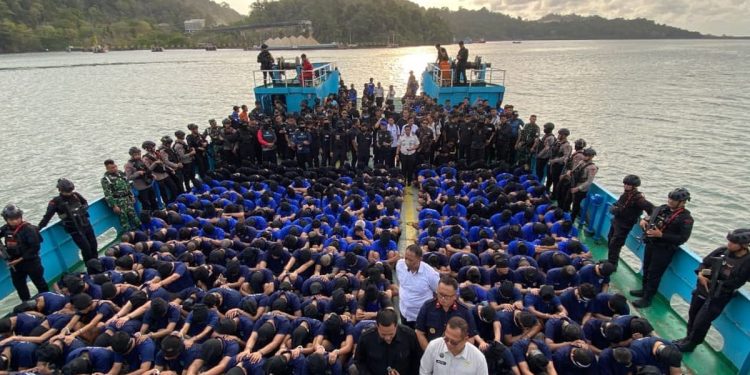 313 Napi Digiring ke Nusakambangan, 115 dari Depok Termasuk Terkait Video Viral