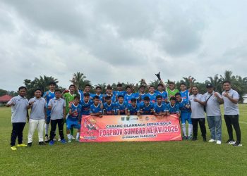 PS Pasbar Tahan Imbang Tanah Datar 1-1 di Porprov XVI Sumbar
