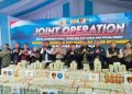 Kapal Tanker Global 168 Disergap, 2,2 Ton Narkoba Internasional Dipamerkan di Belawan