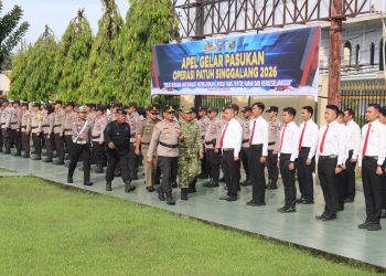 Polres Pasaman Barat Gelar Apel Pasukan Operasi Patuh Singgalang 2026