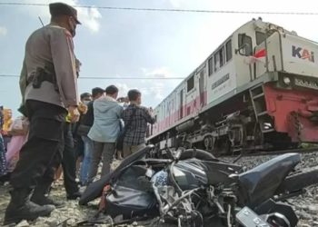 Tragis! Parbetor Tewas Ditabrak Kereta Api di Batang Kuis