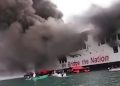 KMP Batumandi Terbakar di Selat Sunda! Asap Hitam Membubung, Seluruh Penumpang dan Awak Kapal Dievakuasi