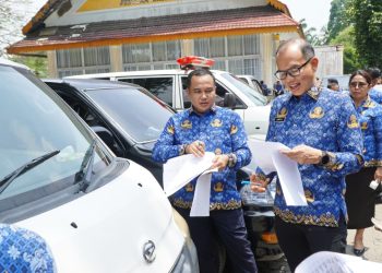 Plt Bupati Langkat Tiorita Kembali Perkuat Tertib Aset, 89 Kendaraan Dinkes Diperiksa